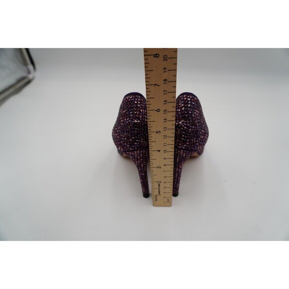 VC Signature “Precious” Purple Embellished Heels Size 7B - Picture 9 of 11